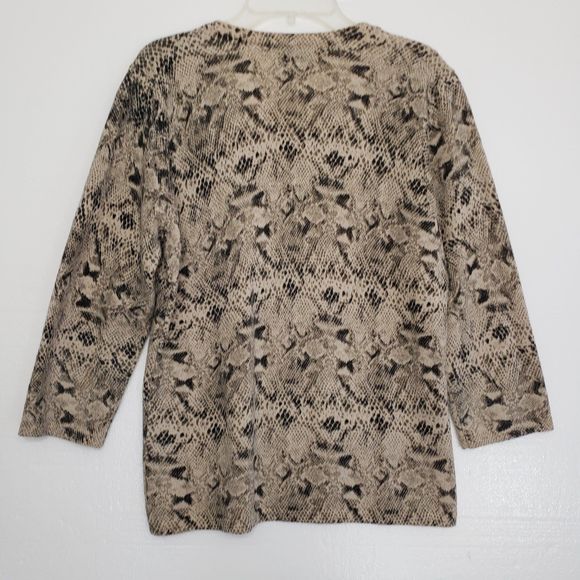 Oscar by Oscar de la Renta 100% Merino Wool Medium V-neck Soft Sweater Top - Picture 8 of 8